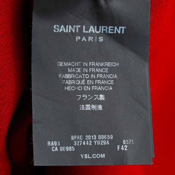 Saint Laurent AW/13 Red Cap-Sleeve Classic Tube Mini Dress - Picture 8 of 10